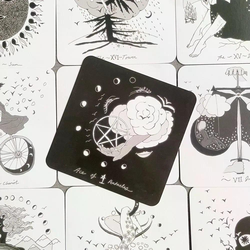 2026 สินค้าใหม่ Dark Night Tarot Dark Days Tarot Dark Days Tarot Wet Series ขนาดประมาณ 8 * 8 ซม. kl4