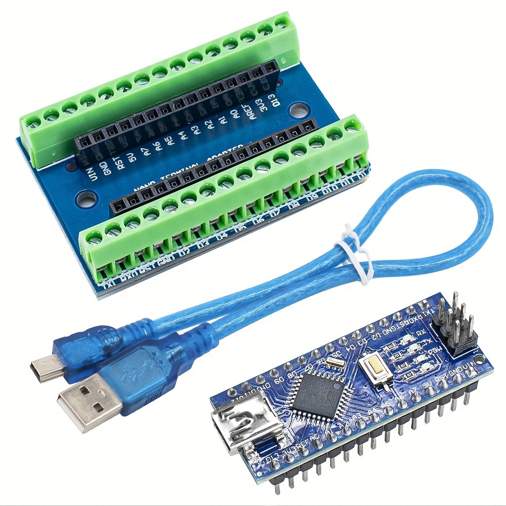 Mini Nano V3.0 Atmega328P Microcontroller โมดูลใช้งานร่วมกับ Arduino พร้อมสาย USB Development Board 