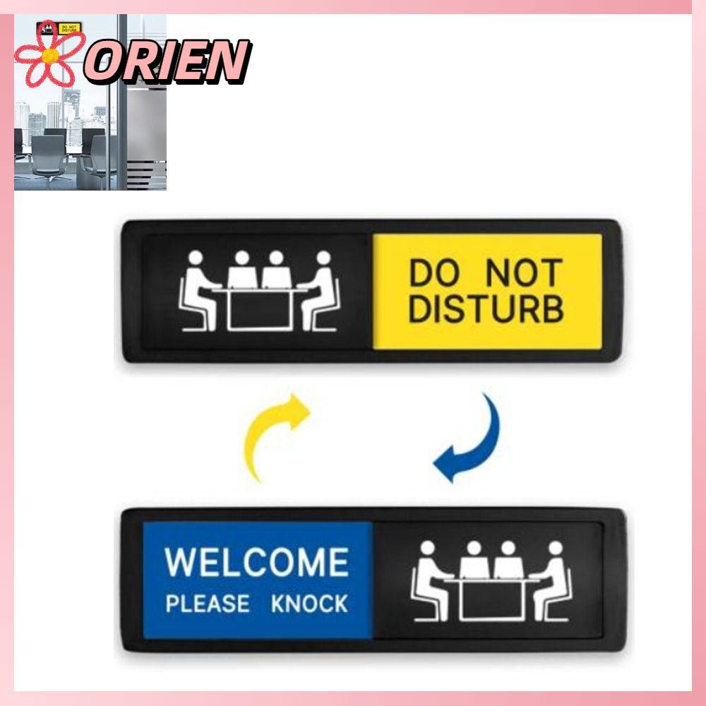 ป้ายเตือน ORIEN ป้ายประตูสํานักงานอะคริลิคกันน้ําสะดวกในการใช้โปรดอย่าทิ้งตัวเองกาวโรงแรมกระดานกระสุ