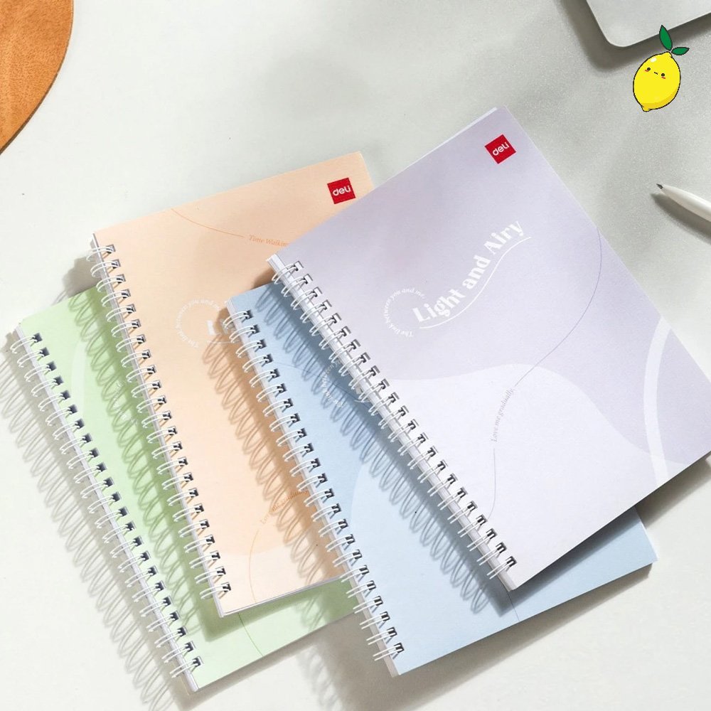 Deli LA560 A5 Spiral Ruled Notebook