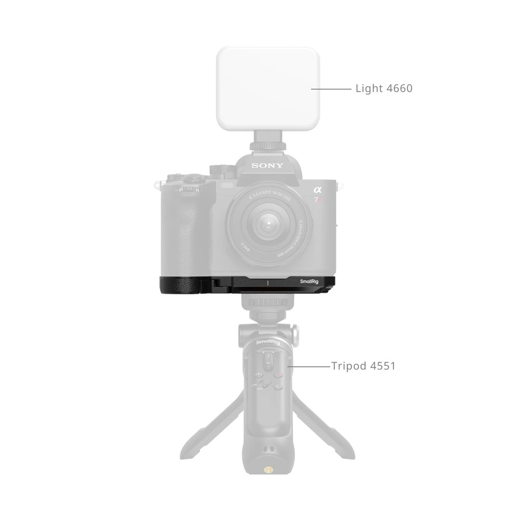 SmallRig 6705 A7R VI Baseplate Mount Plate สําหรับ Sony Alpha 7R VI พร้อม Arca-Swiss Quick Release P