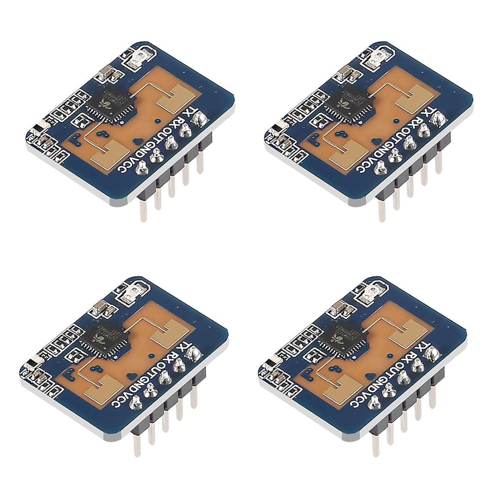4pcs LD2410C Human Presence Radar Sensor โมดูล HLK-LD2410 มิลลิเมตร Wave Non-Contact 24GHz ISM Band 