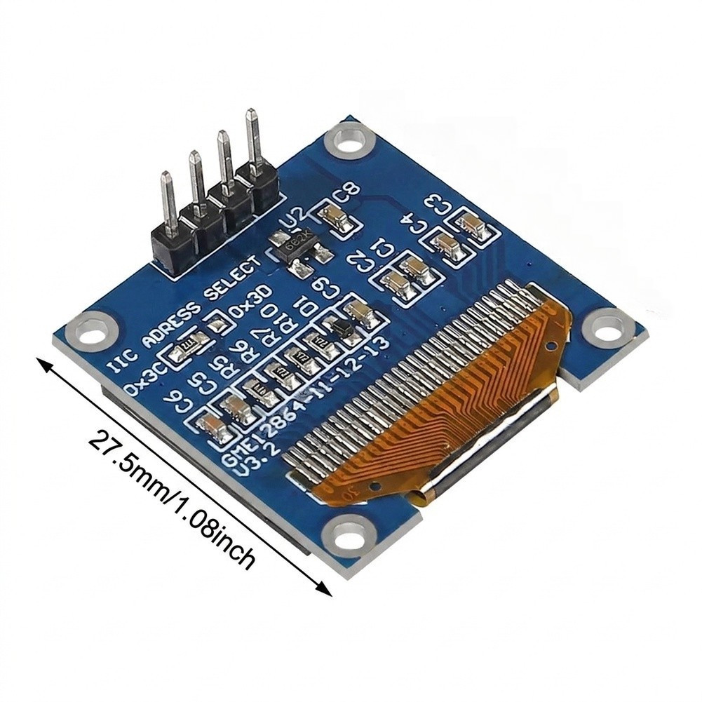 5 ชิ้น 0.96 นิ้วสําหรับโมดูลจอแสดงผล OLED บอร์ดหน้าจอ LCD เหมาะสําหรับ Arduino