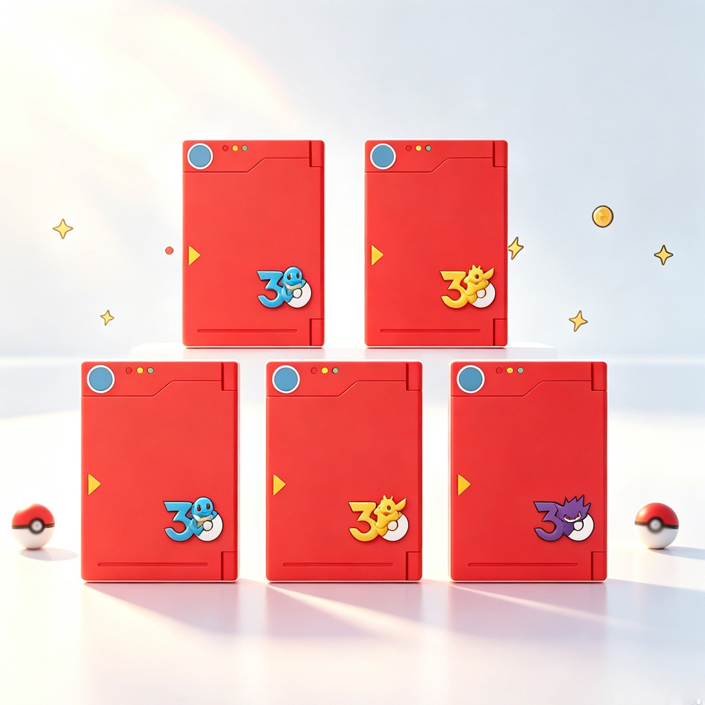 Poké Design Magnetic Game Card Case,18 Slots Portable Nintendo Game Cartridge Storage Box for Switch