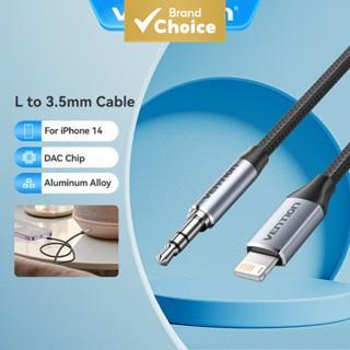 Vention อะแดปเตอร์สายเคเบิลแจ็คหูฟัง AUX Lightning เป็น 3.5 มม. สําหรับ iPhone