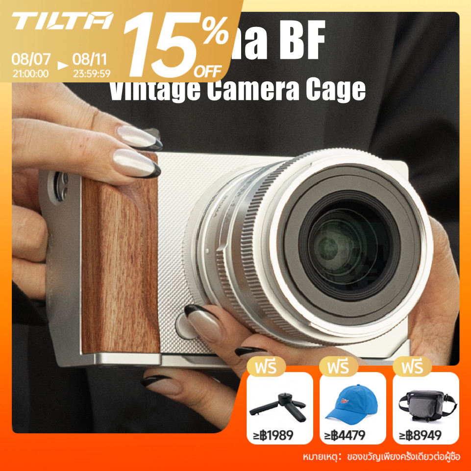 TILTA Sigma BF Vintage กล้อง Cage L-shaped Walnut Handle อุปกรณ์เสริมขยายกล้อง Quick-release ARCA อะแดปเตอร์กรอบป้องกัน