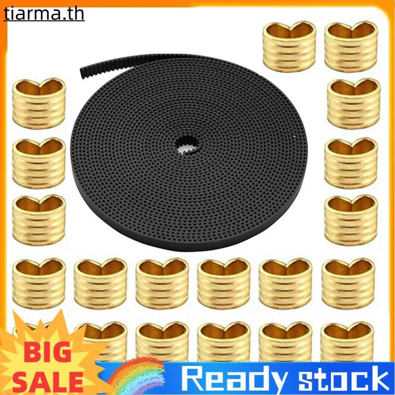 TIARMA 2GT Belt Clamp 3D Printer Belt Crimps 2GT Timing Belt