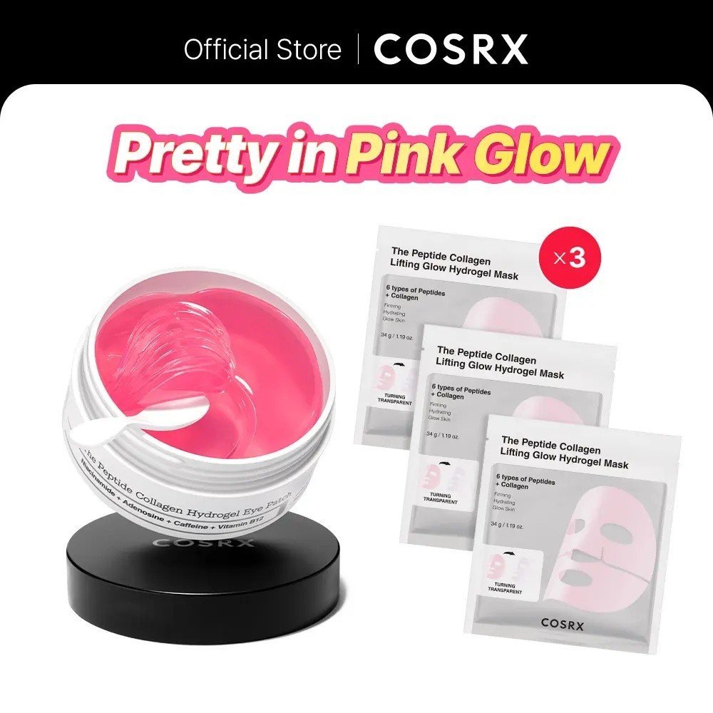 [COSRficial]PrettyinPink-Lift&Bright|PeptideCollagenHydrogelEye(60es)|PeptideCollagenLiftingGlowHydr