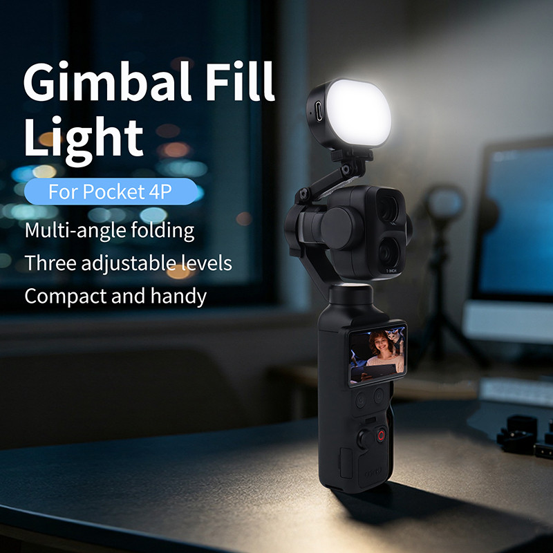 สําหรับ DJI OSMO Pocket 4Pro เติมแสงยิงความงามปรับมุมแสงสามสีอุปกรณ์เสริม Pocket 4P
