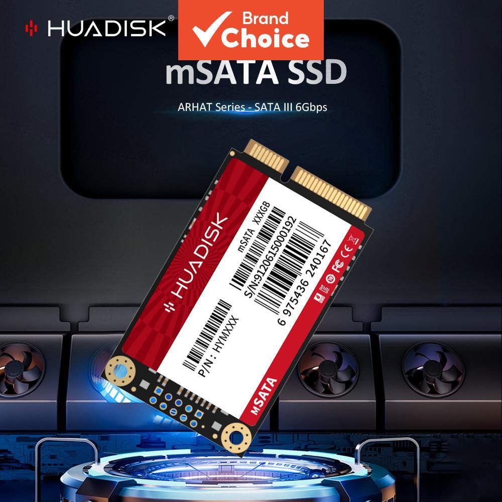 HUADISK mSATA 6Gbps 3D NAND SSD 128GB 256GB 512GB 1TB สําหรับแล็ปท็อป อัลตร้าบุ๊ก เดสก์ท็อป