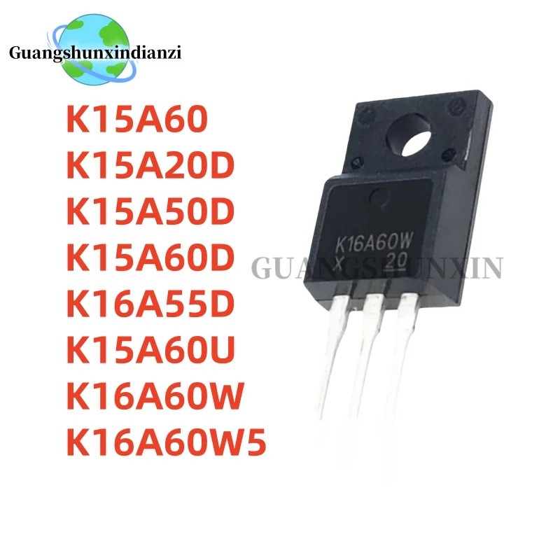1-5PCS K15A20D K15A50D K15A60D K15A60U K15A60 K16A60W K16A55D K16A60W5 TO-220F ขายส่ง Field Effect ท