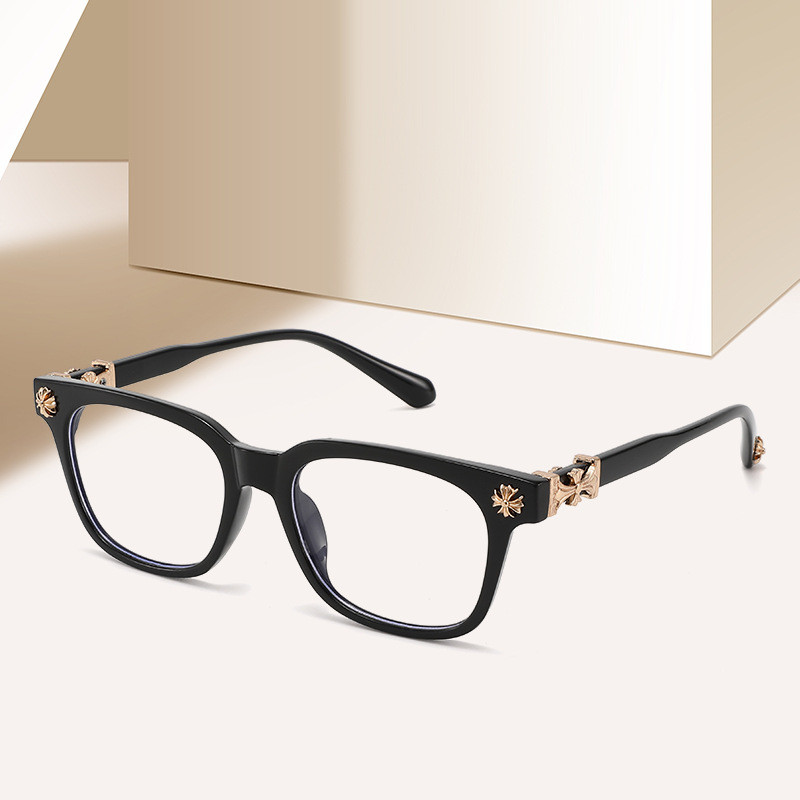 Crow Glasses Overseas Fashion Men Women Square Frame Flat Glasses Classic Travel Fashion Optical Gla