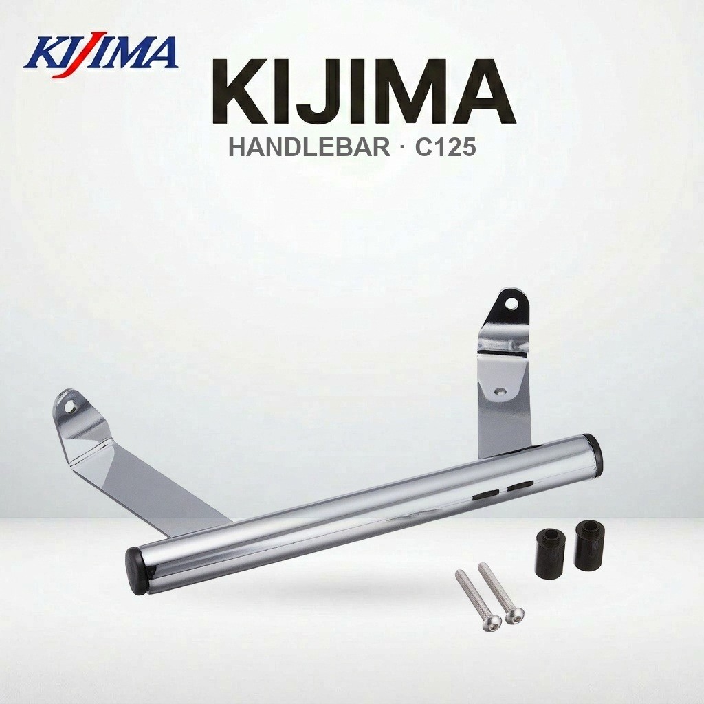 ขายึดแฮนด์ (Handlebar Mount) Kijima 22.2mm สำหรับ Honda Super Cub C125 สีดำ | Kijima Handlebar Mount