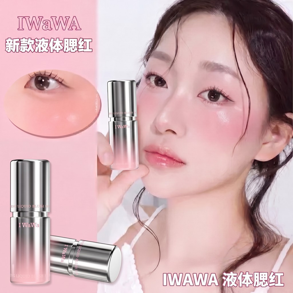 Iwawa 液 บลัชออนชนิดน้ํา Youthful Clear and Natural Glow iwawa บลัชออน