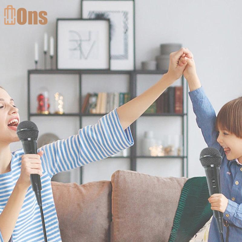 Ons Cardioid Dynamic Vocal Mic สําหรับลําโพงและคาราโอเกะ เหมาะสําหรับกิจกรรมกลางแจ้งที่