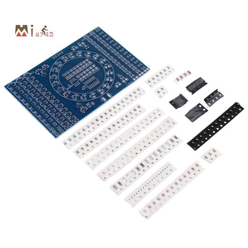 Mi4743iRotating LED SMD NE555 การประสานบอร์ดฝึก DIY ชุด Fanny Skill การฝึกอบรม DIY ชุดโมดูลอิเล็กทรอ