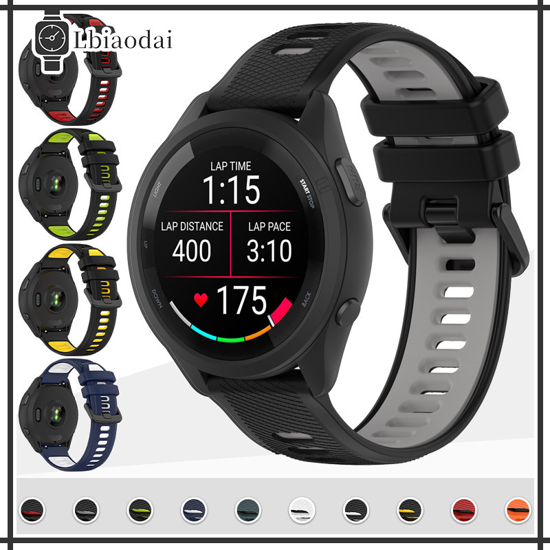 ﻿ สายยางซิลิโคน for Garmin Forerunner 570 265 255 165 55/Vivoactive 4/Amazfit Bip 6/Huawei/Redmi Watch 5 Active/ 5 Lite