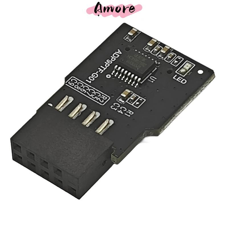 Amore PCBs Board USB2 0 9Pin To Single TF Card Converters สําหรับผู้ที่ชื่นชอบคอมพิวเตอร์