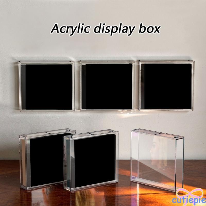 Cutie Acrylic Wall Mount CDs Case Holder Slide Open Storage Solution