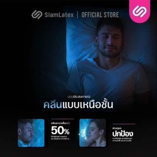 SiamLatex Micro Pillow Charcoal หมอนยางพาราปั่น สูตร ชาร์โคล หมอนแน่น