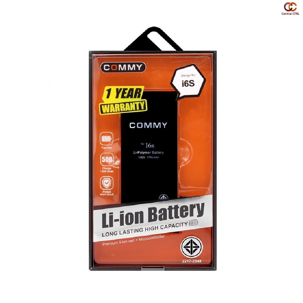 Commy แบต 6s (1,715 mAh) ฟรี!เทปกาวติดแบต รับประกัน1ปี Battery For 6s Commy