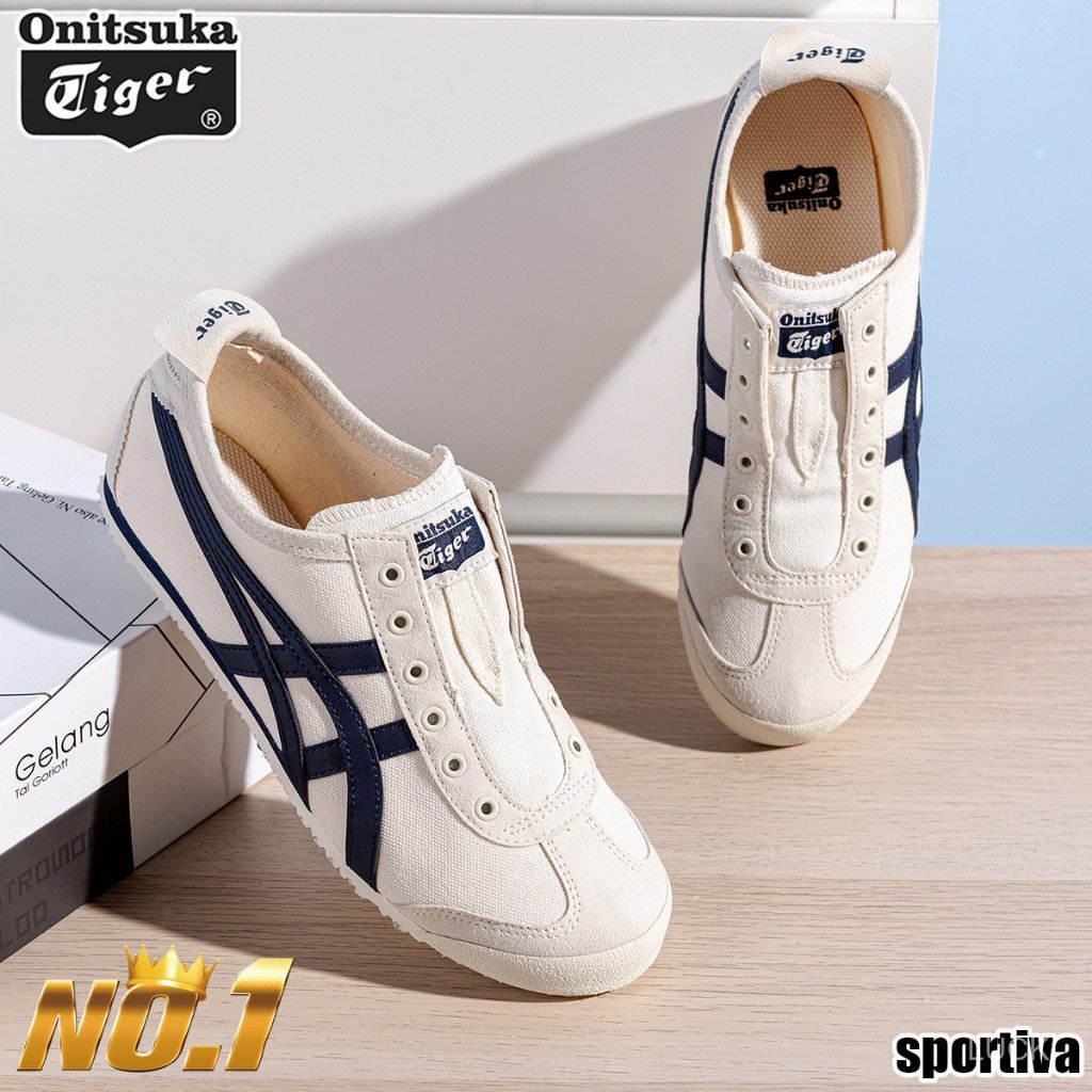 85MM VAXR TD8F (จัดส่งวันนี้) จัดส่งฟรี Onitsuka รองเท้าผู้หญิงรองเท้าวิ่งรองเท้ากีฬา MEXICO 66 SLIP