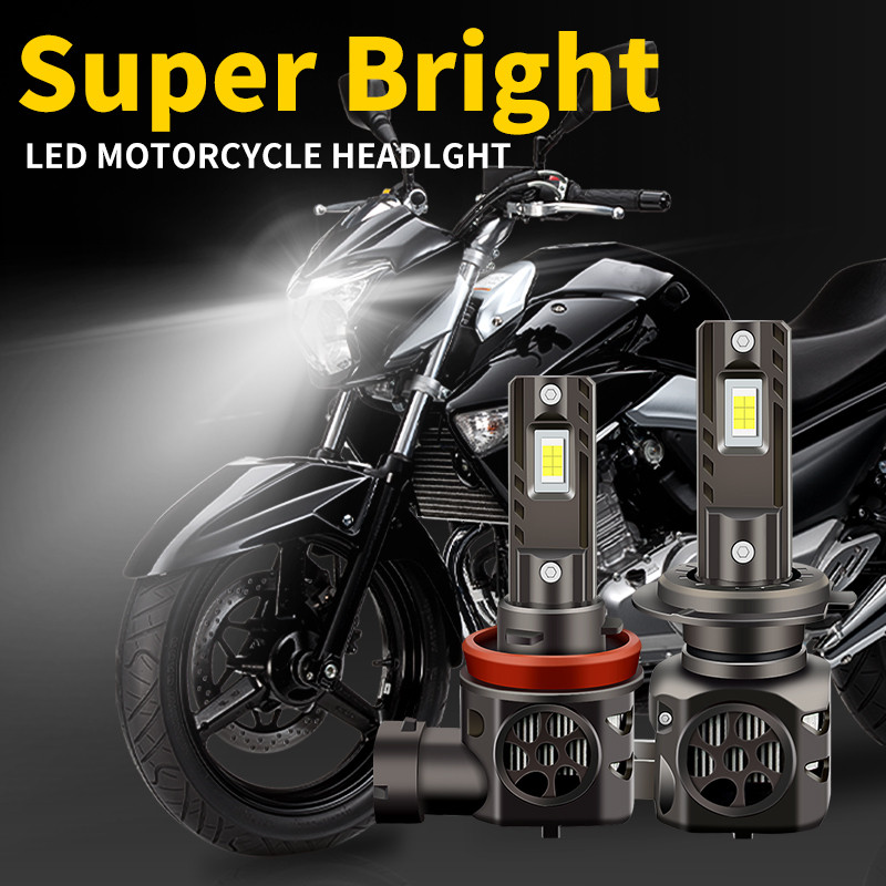1/2PC H7 LED H11 ไฟหน้า H9 H8 หลอดไฟรถจักรยานยนต์ H16 (JP) สูง/ต่ําสําหรับ BMW S1000R 15-19 Suzuki G