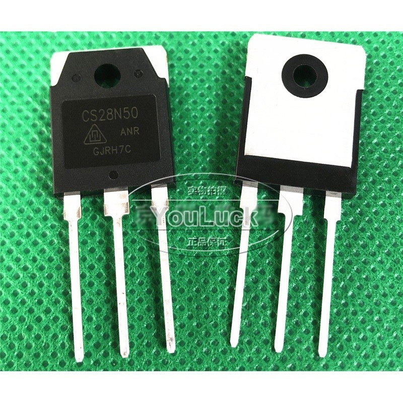 2 ชิ้น CS28N50 CS28N50ANR TO-3P 28A/500V N-Channel MOSFET ทรานซิสเตอร์ใหม่เดิม