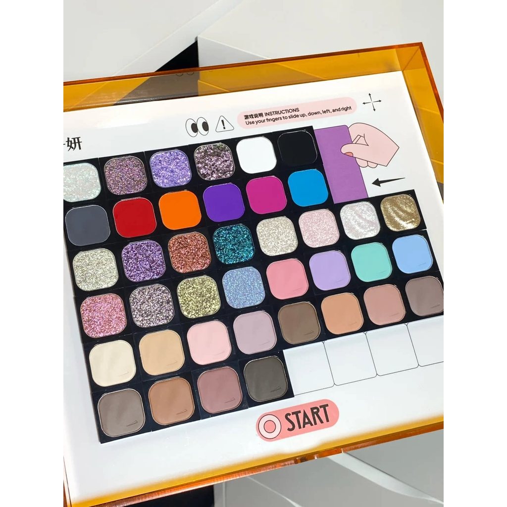 Qianyan Self-Organized Monochrome Eyeshadow DIY Self-Organized Makeup Blush High Gloss Repairing Mat