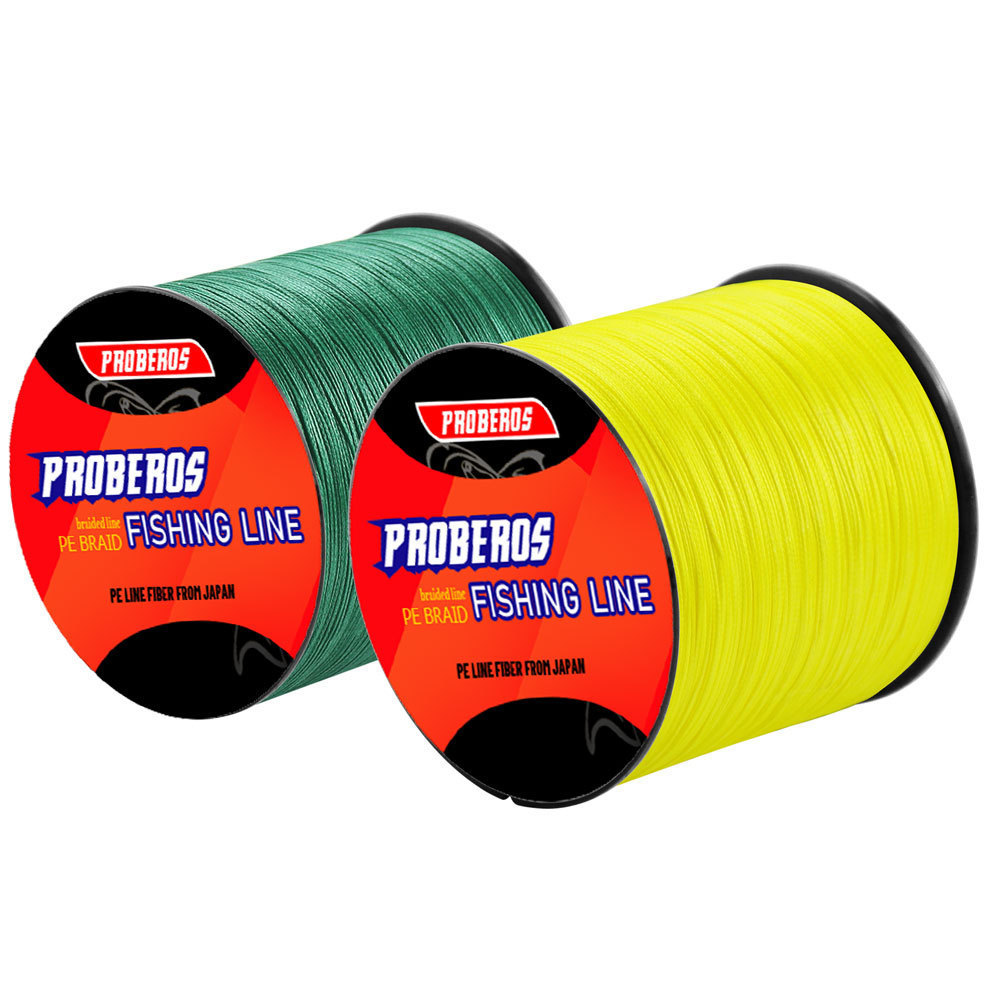PROBEROS 1000M 4 Strands PE ลวดถักประสิทธิภาพสูงสําหรับสายตกปลาทุกวัน
