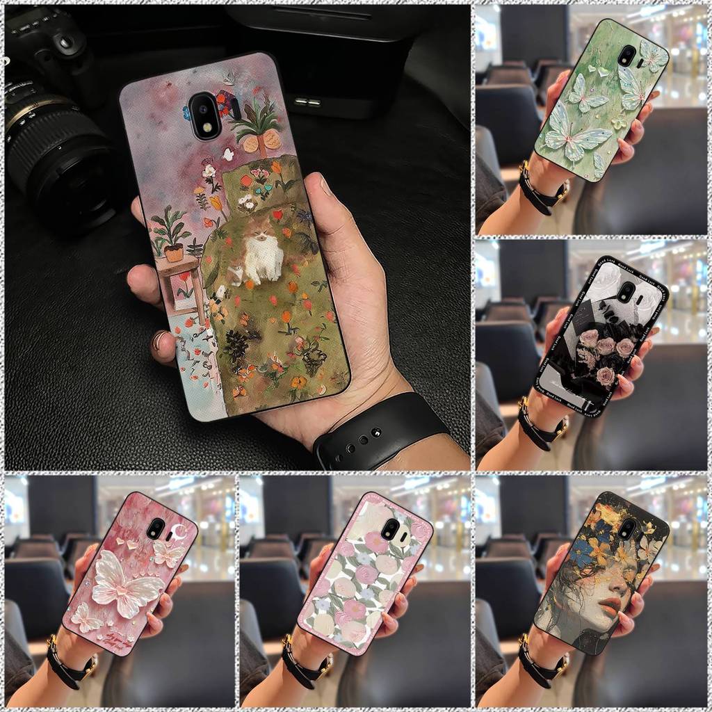 ฝาหลัง Anti-knock เคสโทรศัพท์สําหรับ Samsung Galaxy J4 2018/J400F กันน้ํา Graffiti Dirt-proof ทนทานก