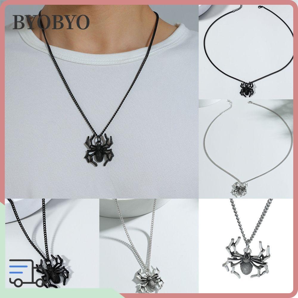 BYOBYO สร้อยคอโซ่แฟชั่น Street Biker สําหรับผู้ชายผู้หญิง Punk Rock