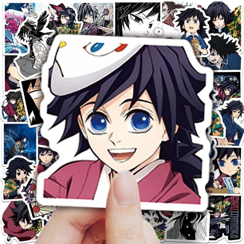 Demon Slayer/Giyuu/Tomioka Giyuu สติกเกอร์ส่วนบุคคล Demon Slayer อะนิเมะญี่ปุ่นคู่มือ/Uywq