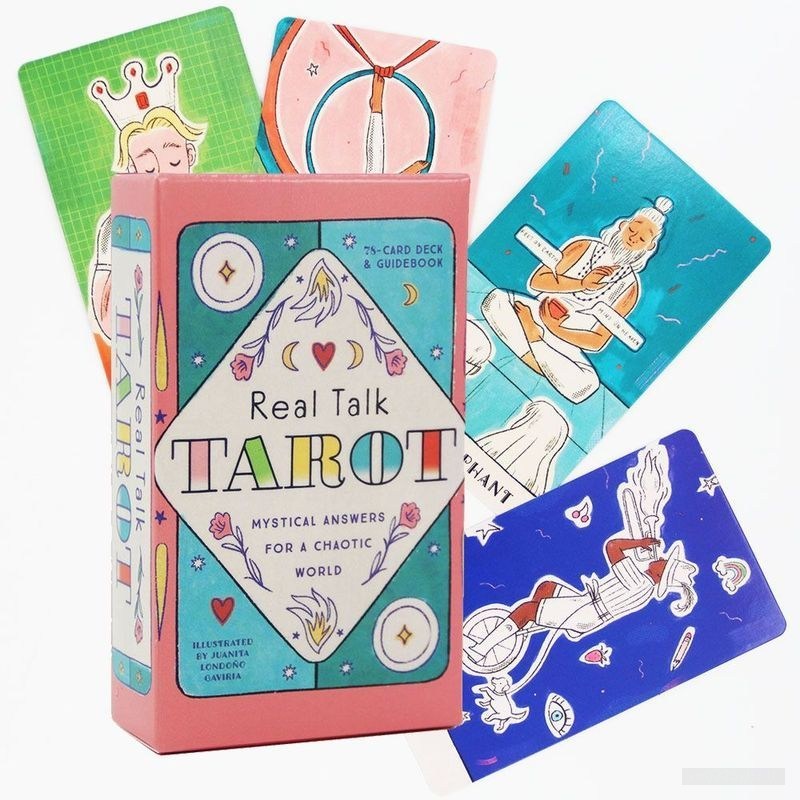 สินค้าใหม่ Real Talk Tarot Real Talk Tarot Cards Full English 78 Witt Series Card Table A5CUTIW5vy08