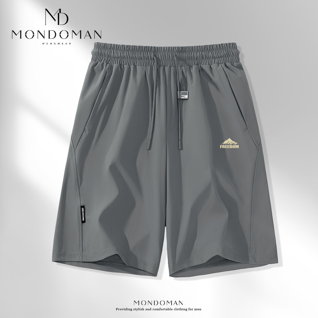 MODOMAN กางเกงขาสั้นผู้ชาย ผ้าเย็น แห้งเร็ว ระบายอากาศ ใส่สบาย กีฬา ทำงาน ลำลอง Shorts (BSDK)