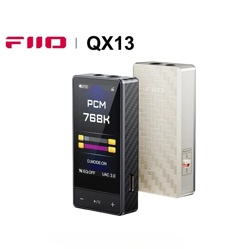 WOHH FiiO QX13 HIFI เครื่องขยายเสียงหูฟังแบบพกพา AMP Hi-res โต๊ะ TOP-grade ถอดรหัส USB DAC ES9027PRO