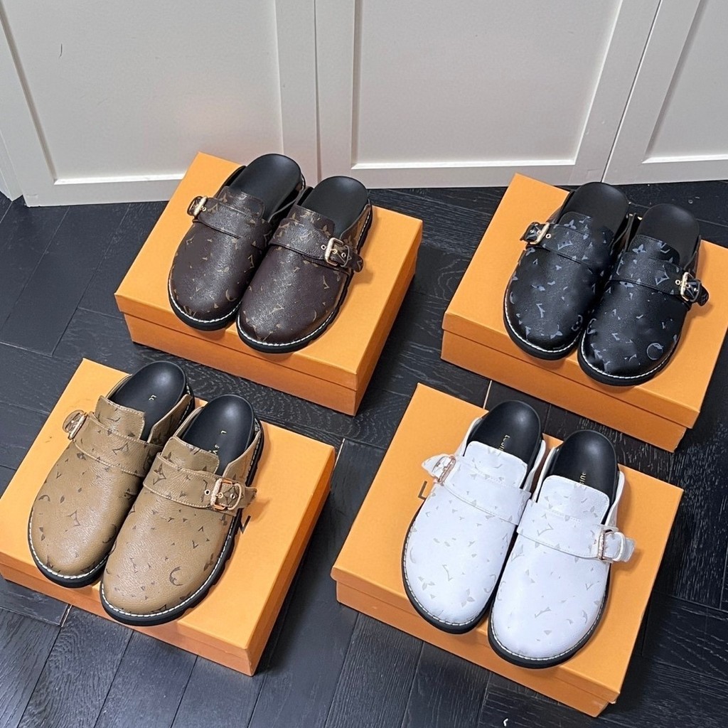 W3E2 L1`` Couple's casual versatile retro style Baotou Boken flat sandals
