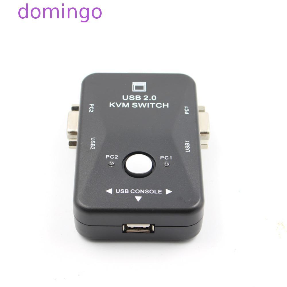 DOMINGO 2 Port VGA KVM Switch, 2 in 1 Out Switcher USB 2.0 KVM Switch Splitter, สะดวกยืดหยุ่น KVM US