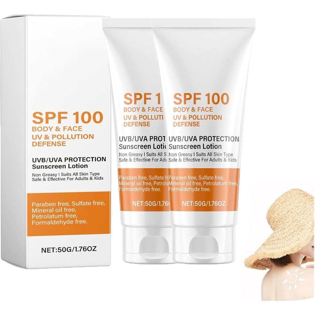 ครีมกันแดดSPF100,Factor100Sun,WaterproSunForFace&BodyFaceครีมกันแดดSPF100ครีมกันแดดโลชั่น,SunblockSP