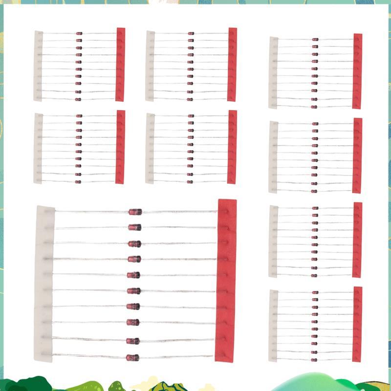 250PCS 1W Zener Diode Assorted Kit 3V-33V, 25 ค่า Assortment Set, Electronic Component DIY Kit 1N47