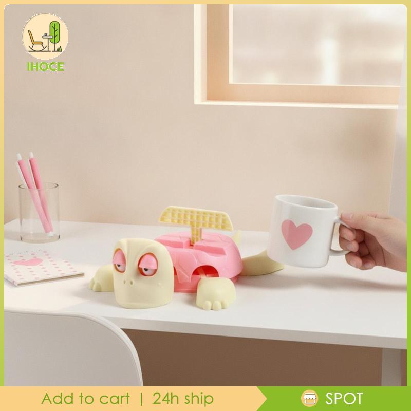 [Ihoce] Turtle Coaster ที่วางโทรศัพท์แบบปรับได้น่ารัก Gadget Desk Holder Relief Green