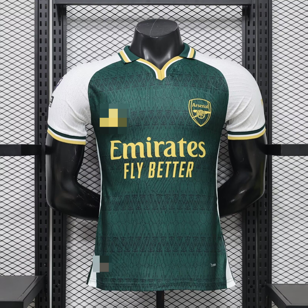 เวอร์ชั่นนักเตะใหม่ 2627 Arsenal Green Special Edition เสื้อยืดแขนสั้นฟุตบอลคุณภาพสูง