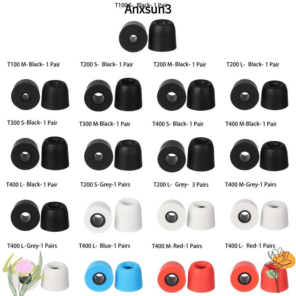 ANXSUN3 T100 T200 T300 T400 ชุดหูฟังเสียงแยกหูฟังแบบนุ่มสําหรับหูฟังชนิดใส่ในหู