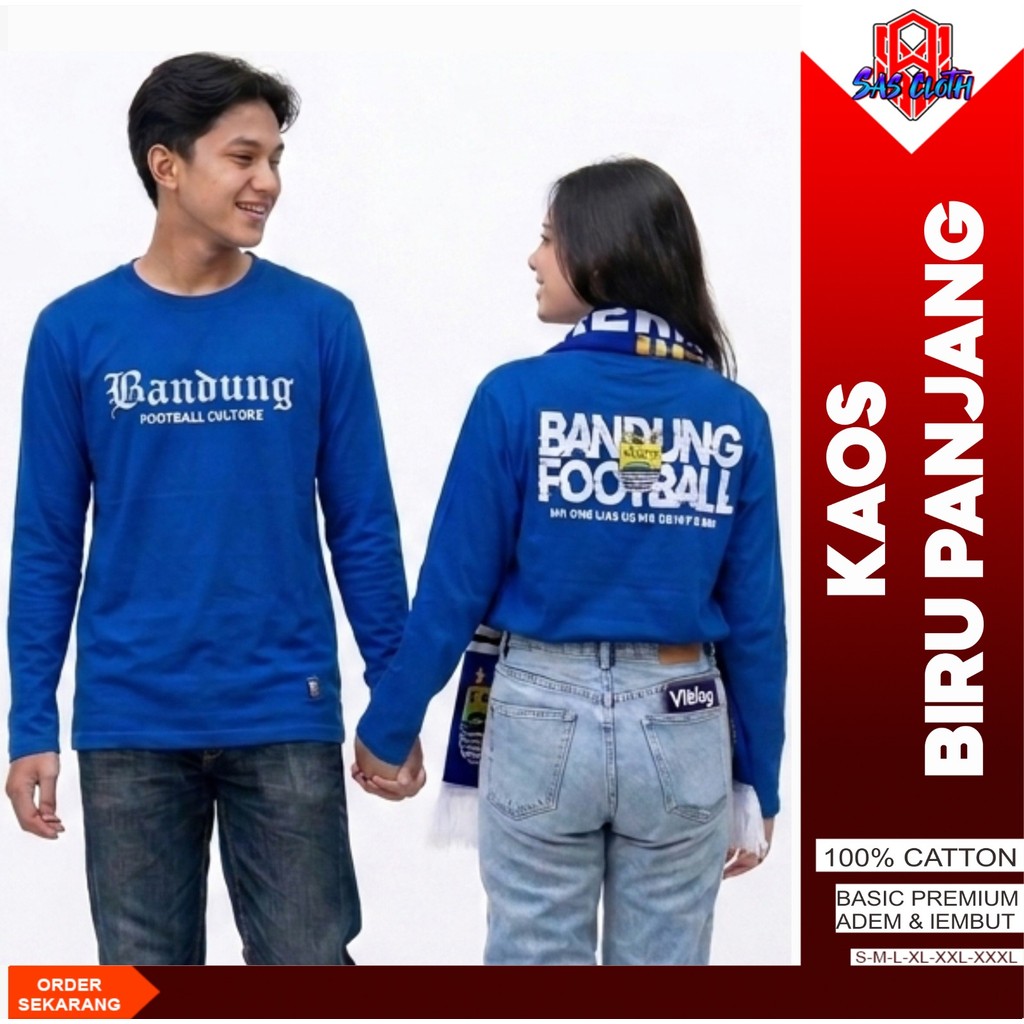 เสื้อยืดแฟนๆ bobotoh persib bandung football Long Sleeve / viking t-shirt / persib t-shirt
