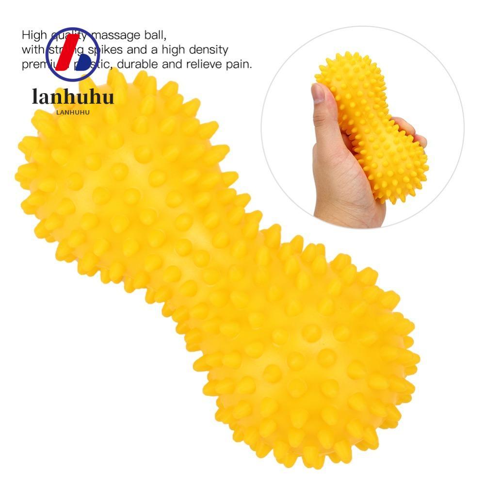 LANHU Spiky Massage Ball, PVC Roller Function Peanut Massage Ball, แบบพกพามือถือ Fascia Massage Ball