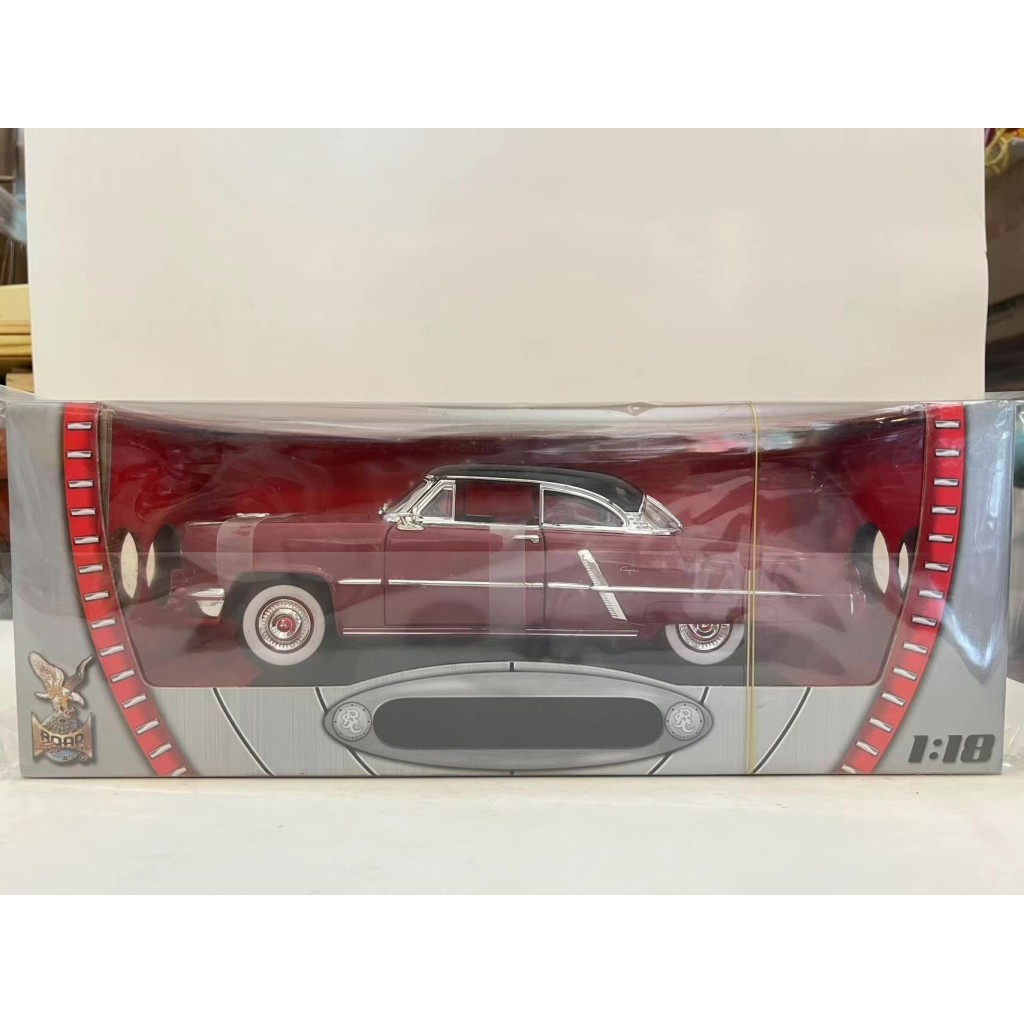 [คลังสินค้าพร้อม] Road Eagle 1952 Lincoln Capri Red 1: 18 Road Legend YatMing 888 SF
