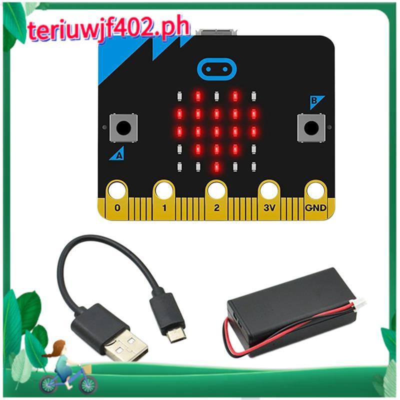 V1.5 บอร์ดพัฒนารถสมาร์ทชุด/Qtruck/Python Education Microbit หุ่นยนต์ตั้งโปรแกรมได้สําหรับ DIY