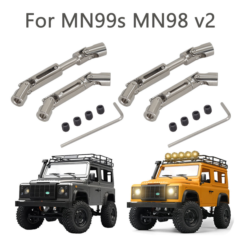 ใหม่ล่าสุด MN98 MN99s V2 เหล็ก Driveshaft 55-69 มม.4 มม.เพลาขับเหล็กสําหรับ MN99S MN 98 V2 MN82 MN78