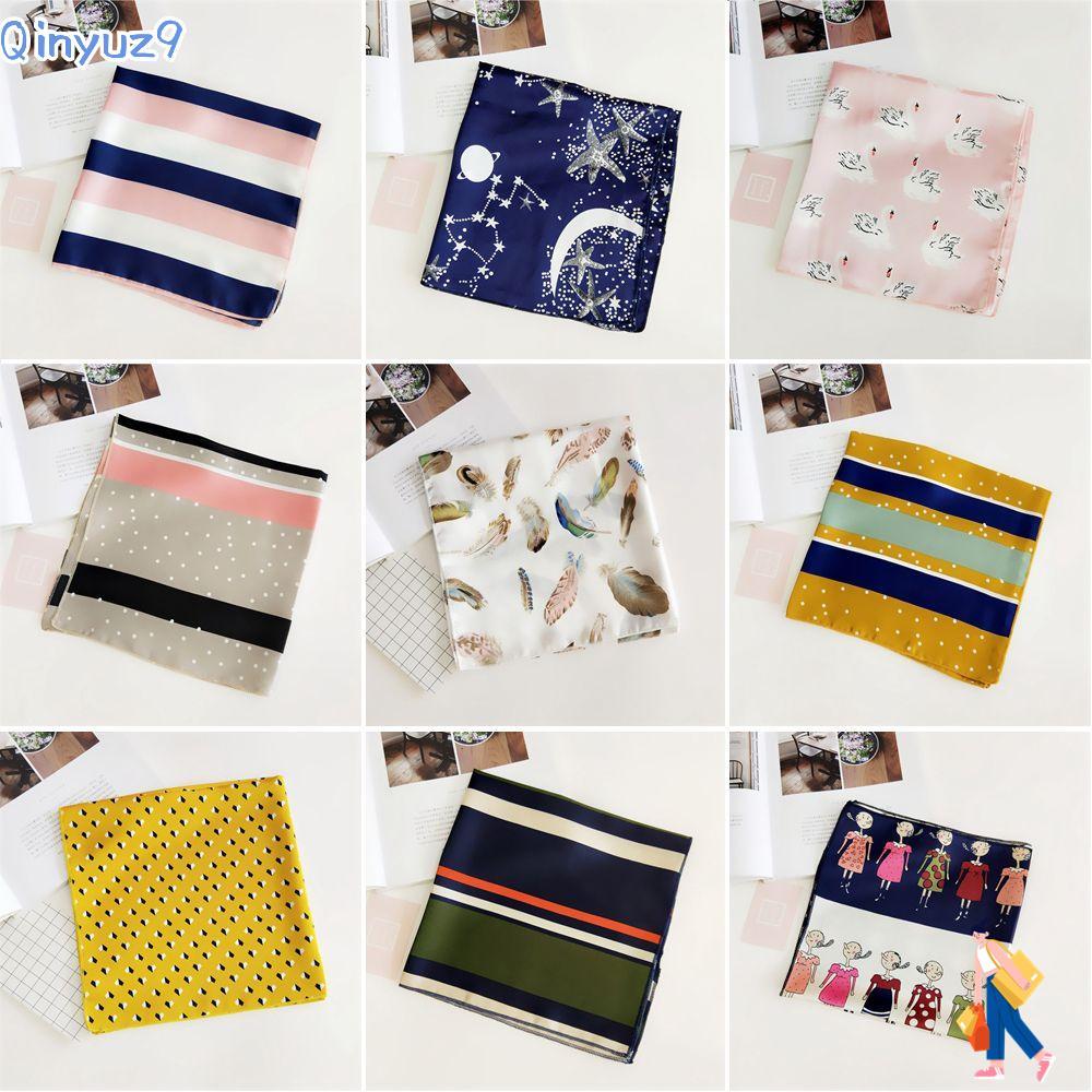 QINYUZ9 Square Scarf Gifts Small Vintage Elegant Hair Tie Band
