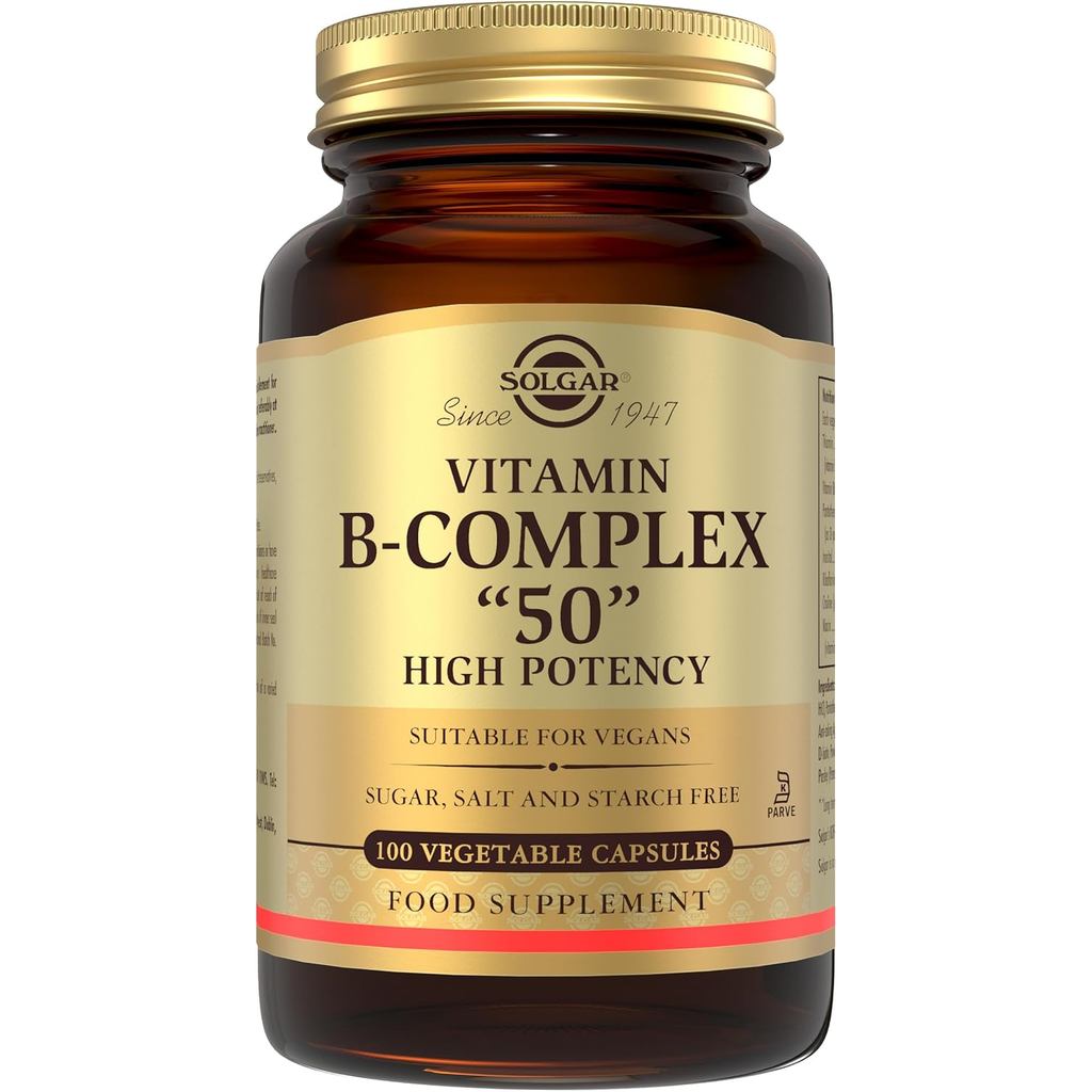 Solgar Vitamin B-Complex 50-100 แคปซูลผัก(บรรจุอาจวารี)